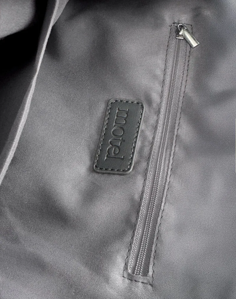 Pailletten-Hobo-Tasche in Silber