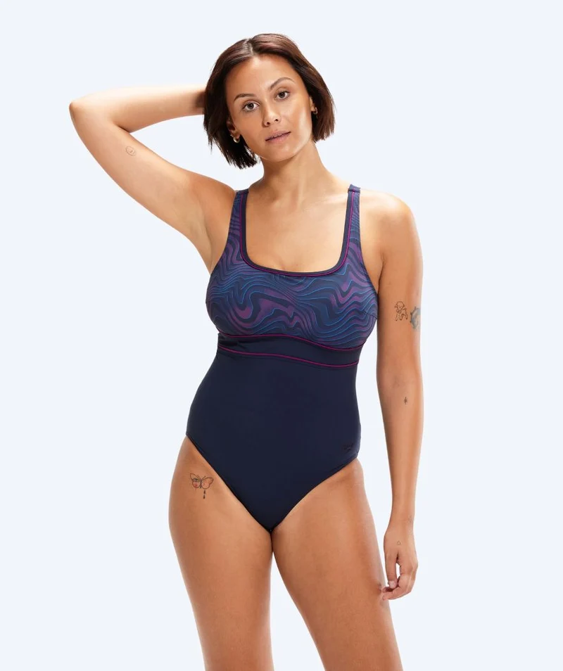 Speedo Badeanzug für Damen - Shaping ContourEclipse - Dunkelblau