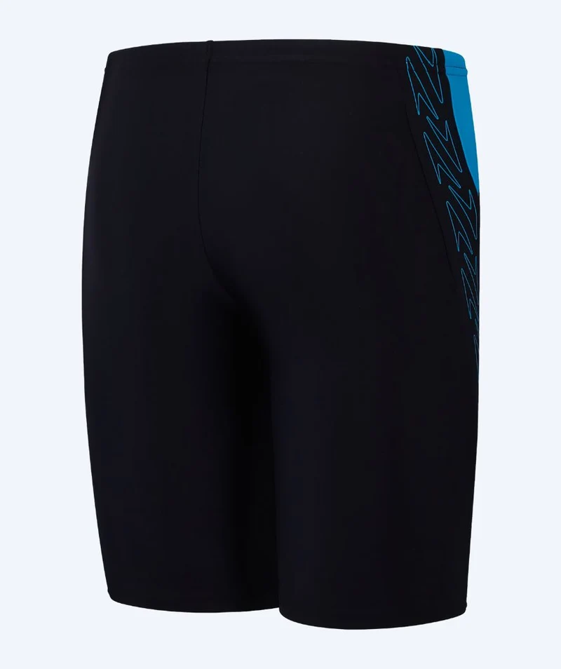Speedo lange Badehose für Jungen - Hyperboom Splice - Schwarz/Blau