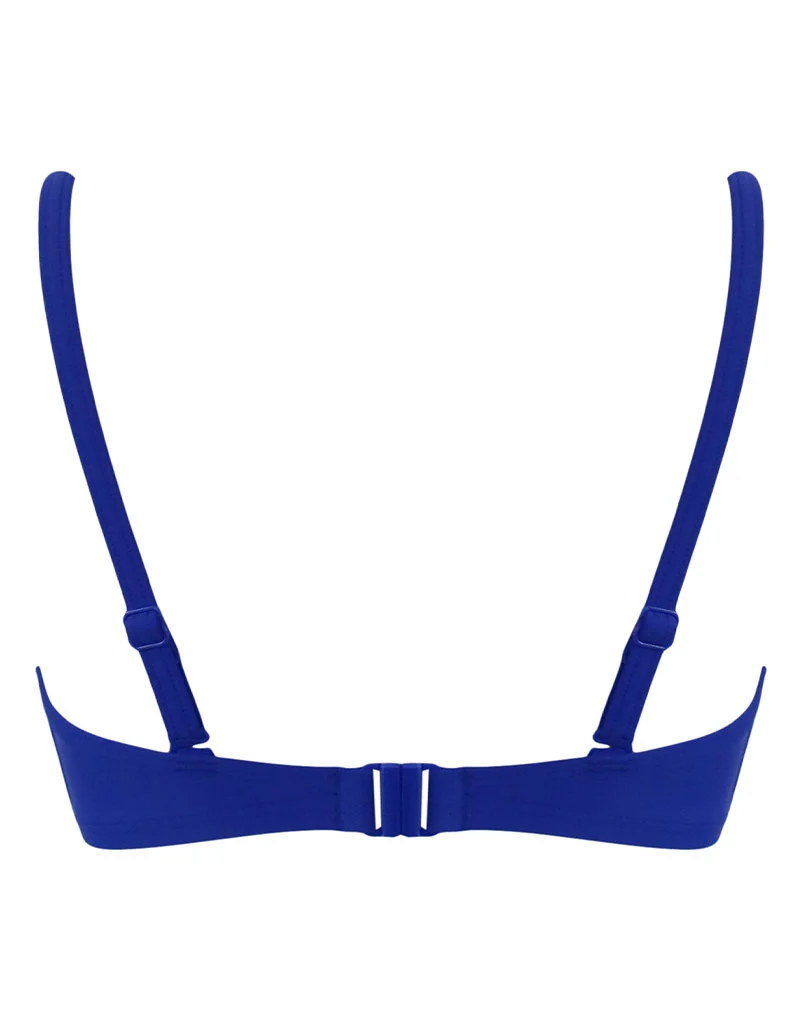Pour Moi Free Spirit Twist Front Bikini Top Ultramarine Blue