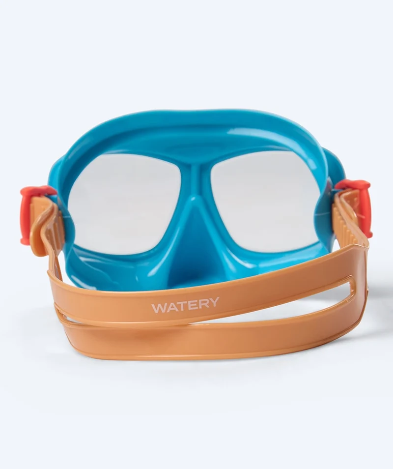 Watery Schnorchelset für Kinder (8-15) - Wyre/Bimasha - Orange/Blau