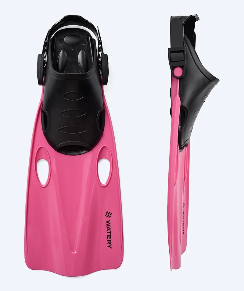 Watery Schnorchelset für Kinder (8-15) - Trigger/Masika - Rot/Hellrosa
