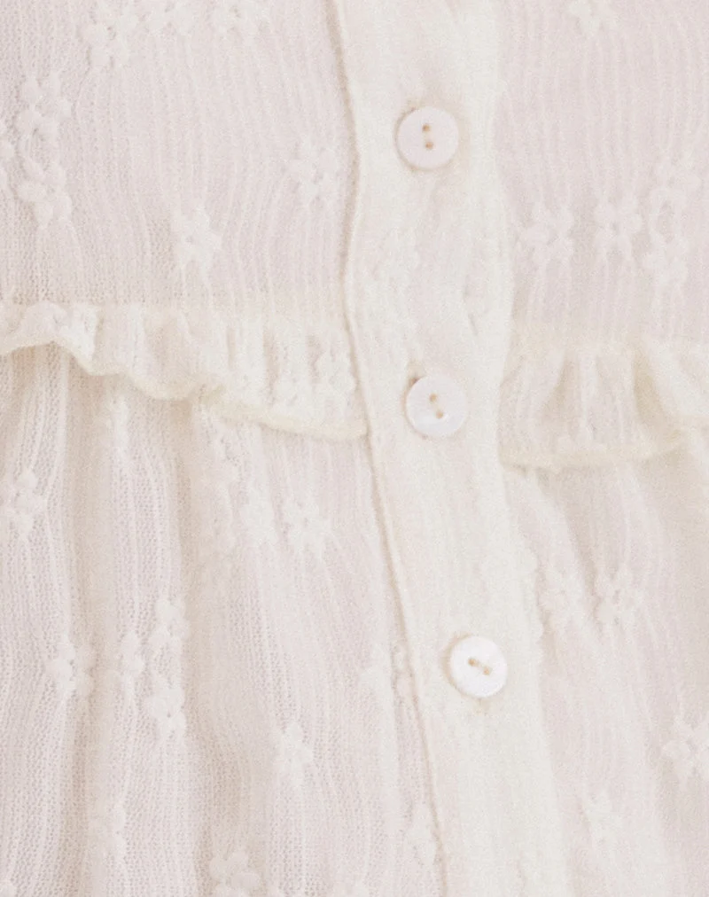 Immy Bluse aus Spitze Elfenbein