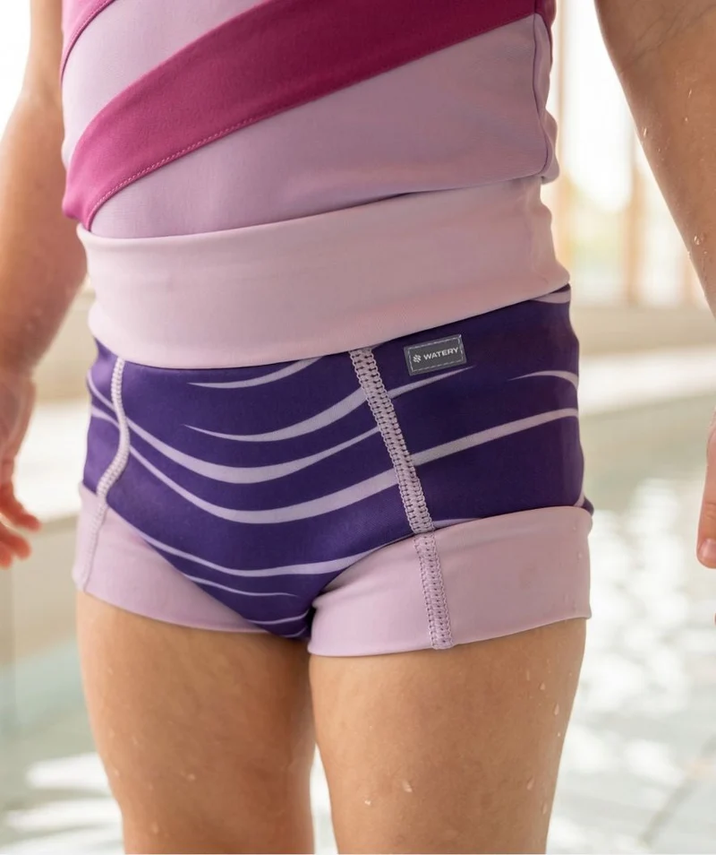 Watery Schwimmwindelhosen für Kinder - Neoprene Swim Nappy - Fjord Purple