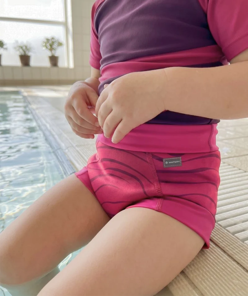 Watery Schwimmwindelhosen für Kinder - Neoprene Swim Nappy - Fjord Rosa