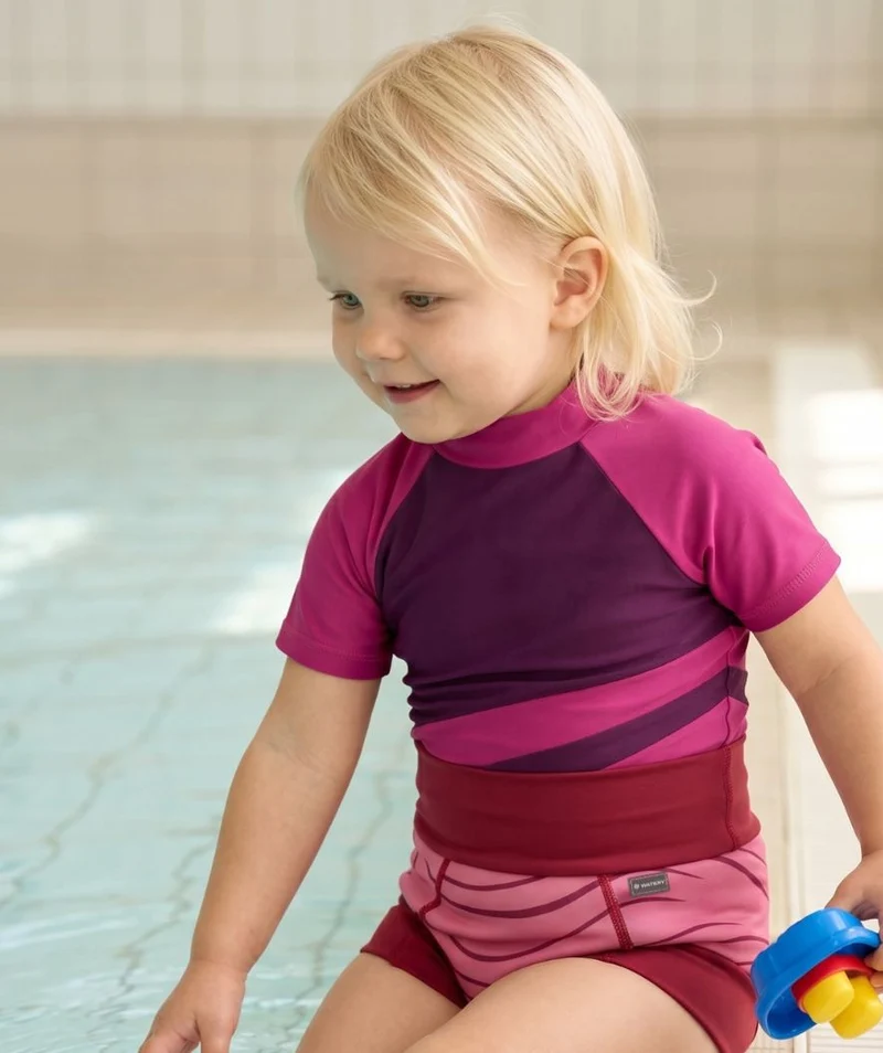 Watery Schwimmwindelhosen für Kinder - Neoprene Swim Nappy - Fjord Red