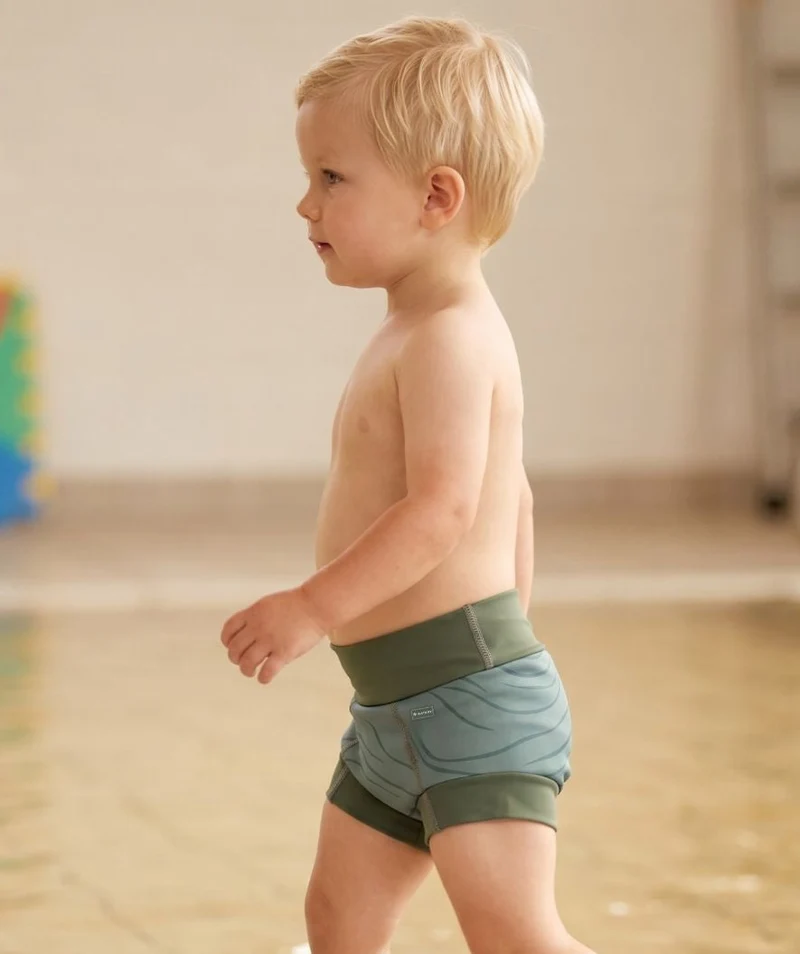 Watery Schwimmwindelhosen für Kinder - Neoprene Swim Nappy - Fjord Green