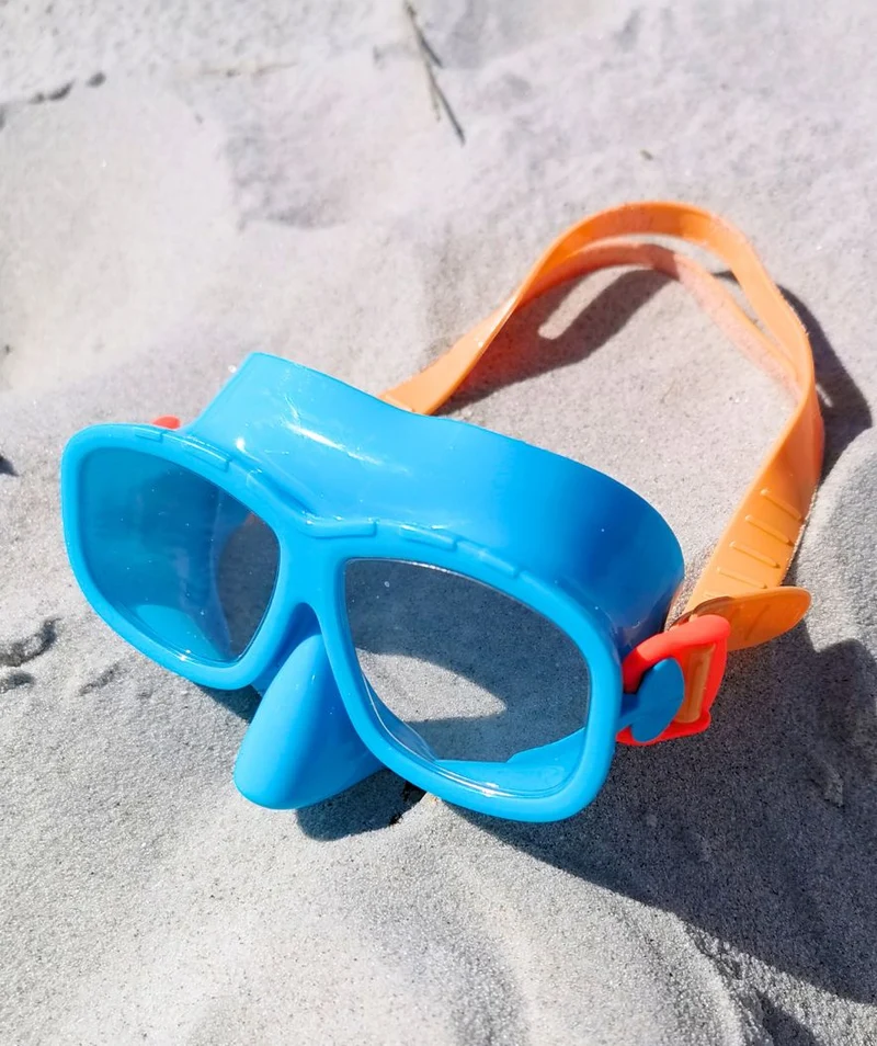 Watery Combo Schnorchelset für Kinder (4-10) - Wyre - Blau/Orange