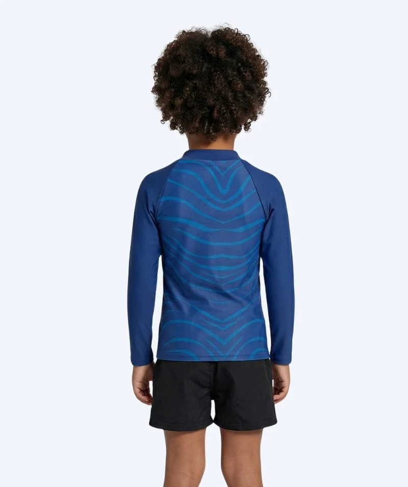 Watery UV Shirt für Kinder - Fjord Langarm Rashguard - Dunkelblau