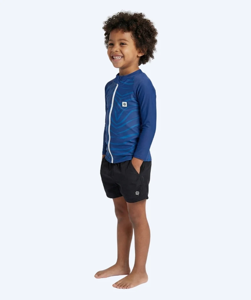 Watery UV Shirt für Kinder - Fjord Langarm Rashguard - Dunkelblau