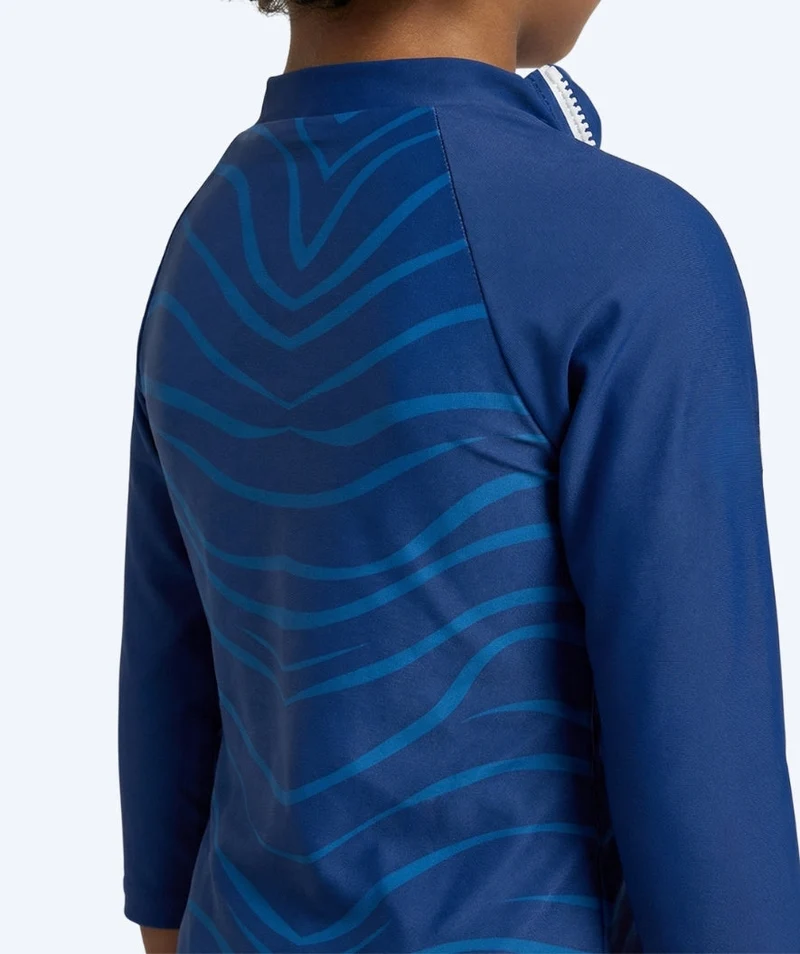 Watery UV Shirt für Kinder - Fjord Langarm Rashguard - Dunkelblau