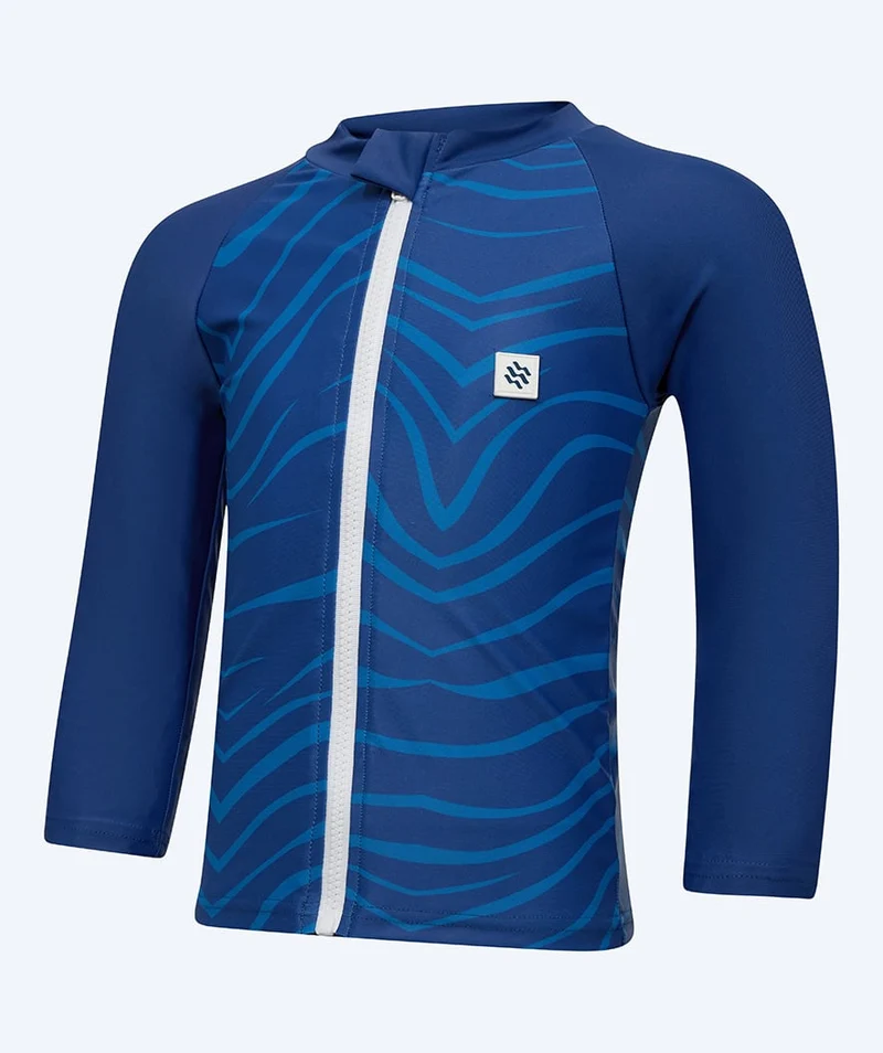 Watery UV Shirt für Kinder - Fjord Langarm Rashguard - Dunkelblau