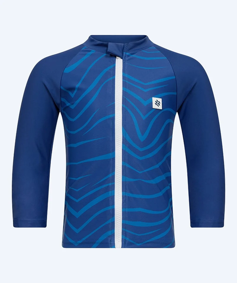 Watery UV Shirt für Kinder - Fjord Langarm Rashguard - Dunkelblau
