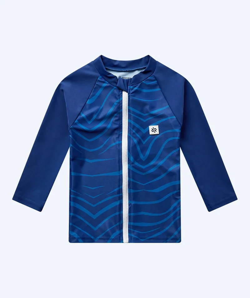 Watery UV Shirt für Kinder - Fjord Langarm Rashguard - Dunkelblau