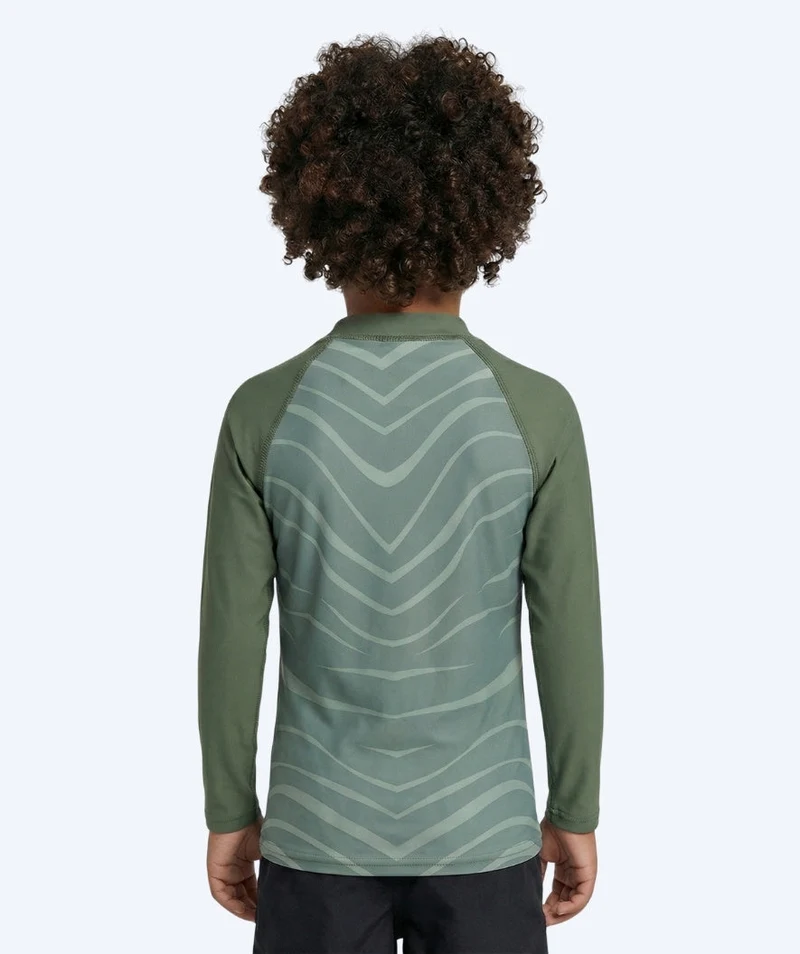 Watery UV Shirt für Kinder - Fjord Langarm Rashguard - Grün