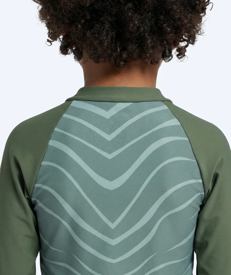 Watery UV Shirt für Kinder - Fjord Langarm Rashguard - Grün