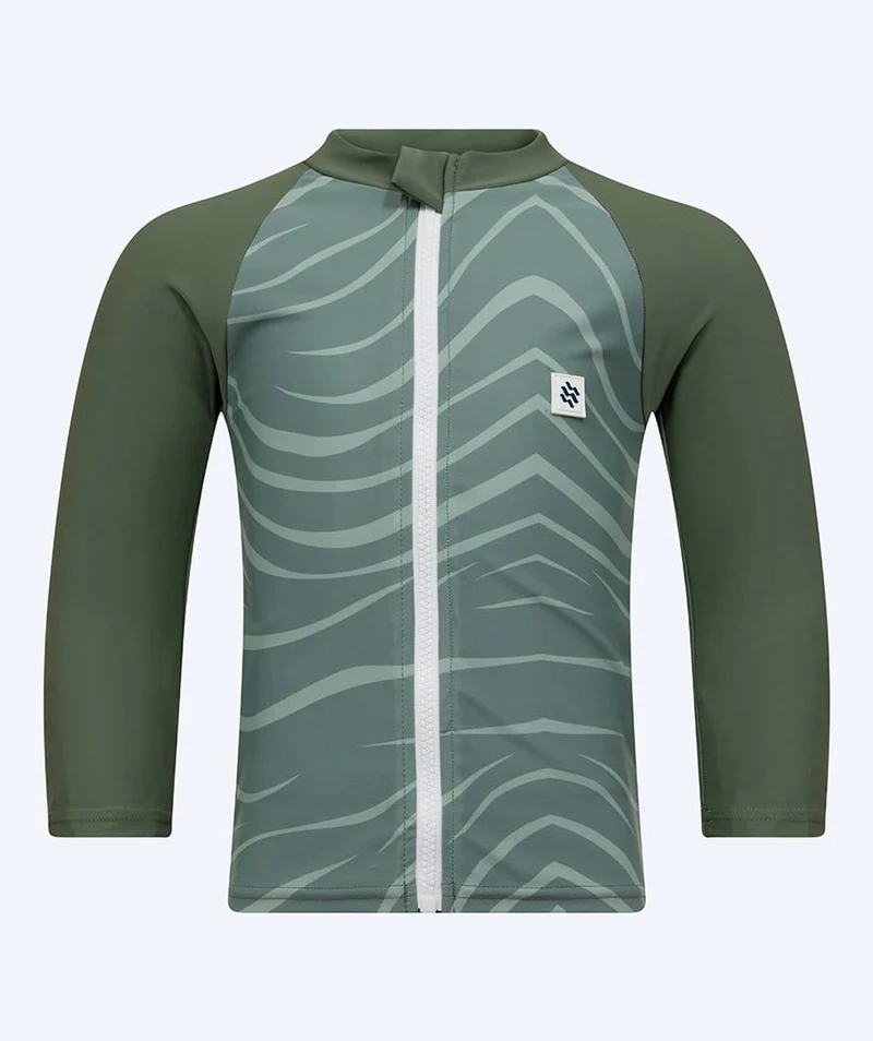 Watery UV Shirt für Kinder - Fjord Langarm Rashguard - Grün