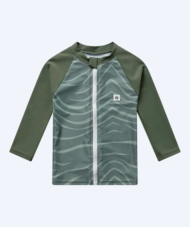 Watery UV Shirt für Kinder - Fjord Langarm Rashguard - Grün
