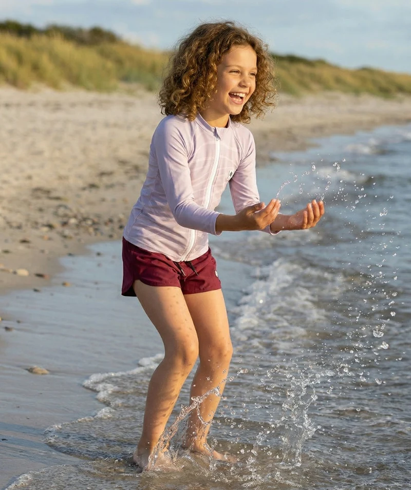 Watery UV Shirt für Kinder - Fjord Langarm Rashguard - Rosa