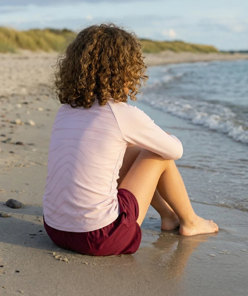 Watery UV Shirt für Kinder - Fjord Langarm Rashguard - Rosa