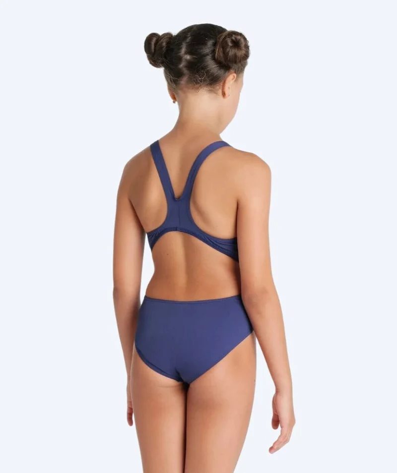Arena Badeanzug für Mädchen - Team Swim Tech Solid - Dunkelblau