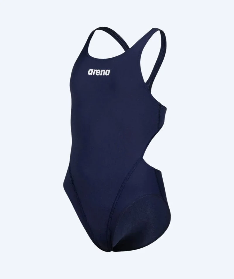 Arena Badeanzug für Mädchen - Team Swim Tech Solid - Dunkelblau
