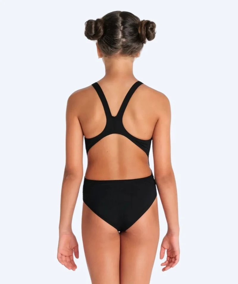 Arena Badeanzug für Mädchen - Team Swim Tech Solid - Schwarz