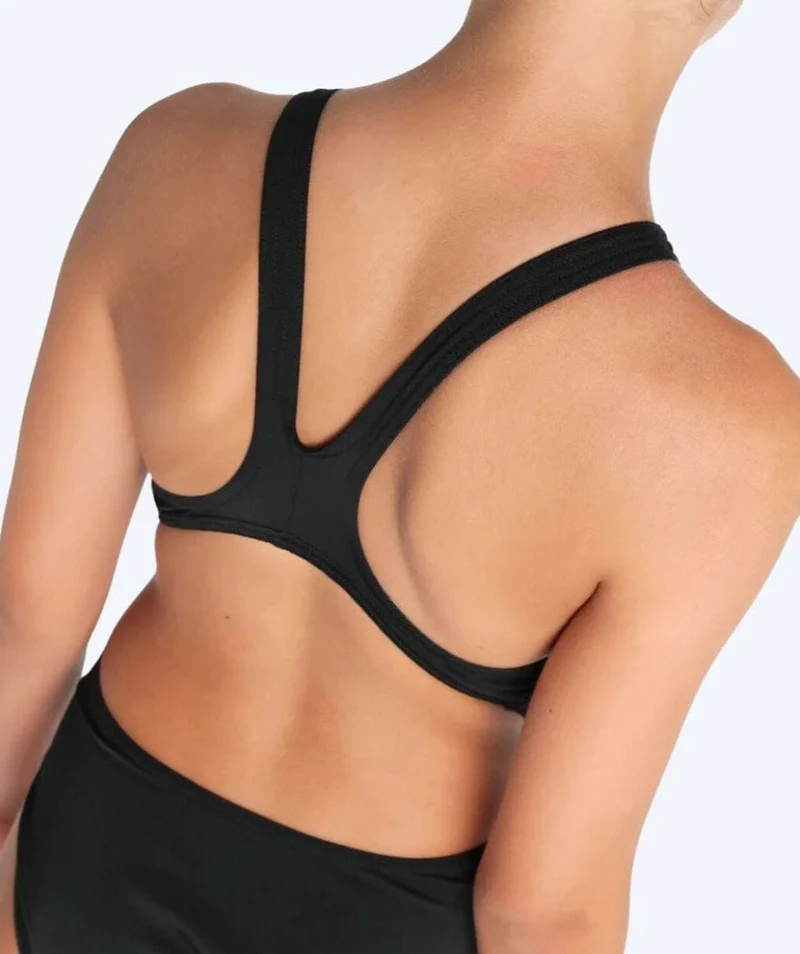 Arena Badeanzug für Mädchen - Team Swim Tech Solid - Schwarz