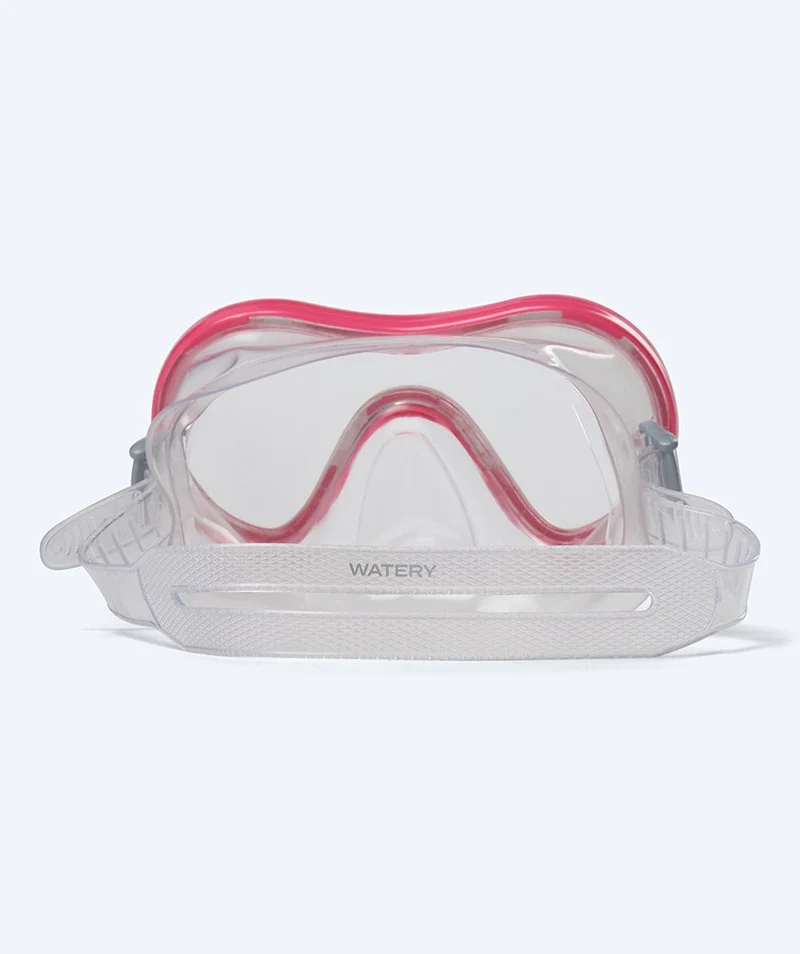 Watery Tauchmaske für Junioren (8-15) - Gobie - Hellrosa/Klar
