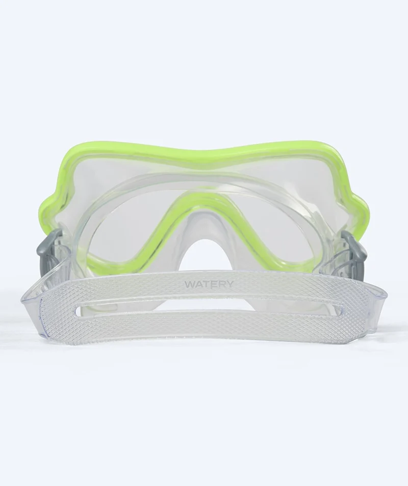 Watery Tauchmaske für Junioren (8-15) - Trigger - Gelb/Klar