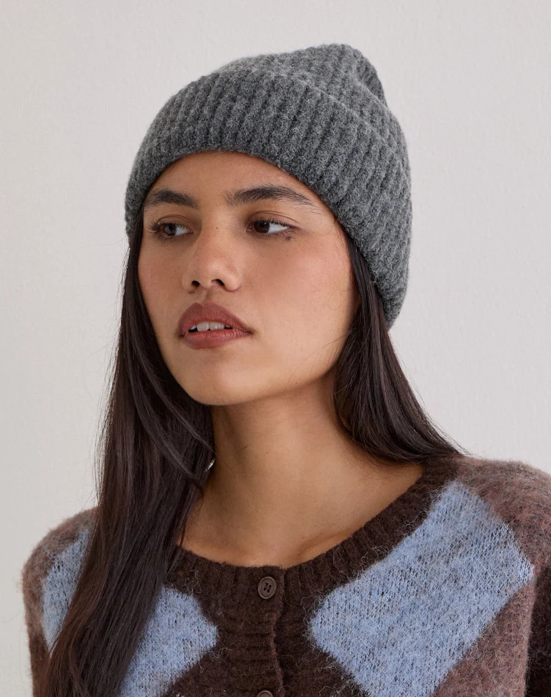Tano Beanie in Dunkelgrau