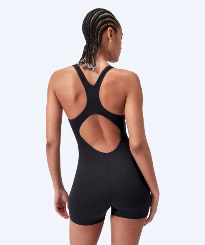 Speedo Badeanzug mit Bein für Damen - Endurance - Schwarz