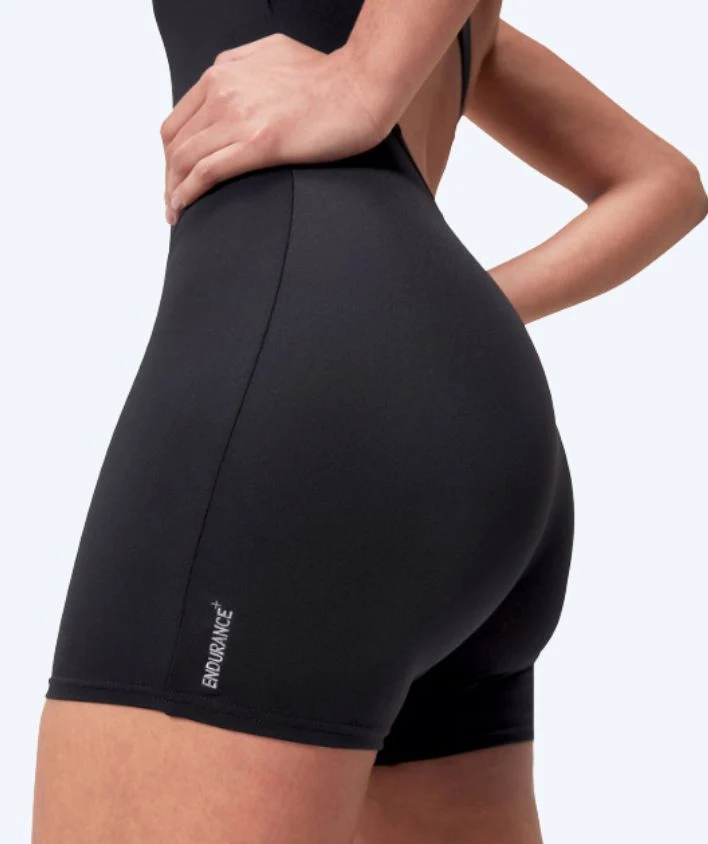 Speedo Badeanzug mit Bein für Damen - Endurance - Schwarz