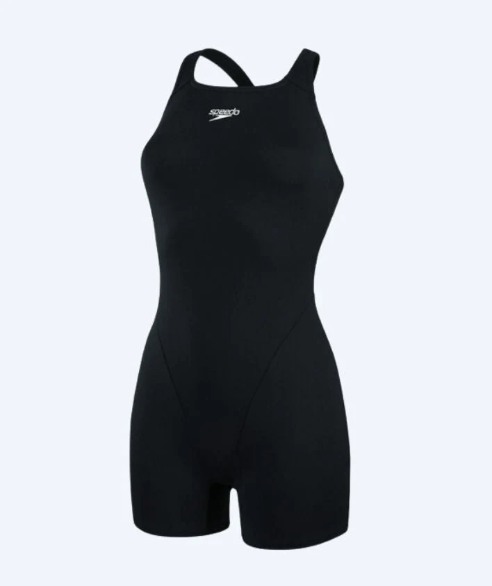 Speedo Badeanzug mit Bein für Damen - Endurance - Schwarz
