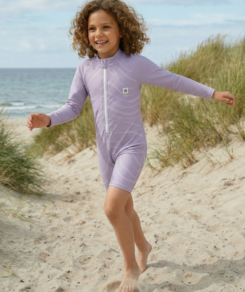 Watery UV Anzug für Kinder - Fjord Langarm Rashguard - Lila