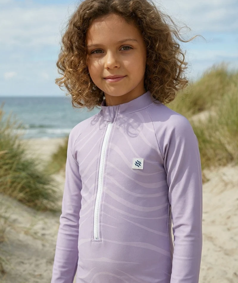 Watery UV Anzug für Kinder - Fjord Langarm Rashguard - Lila