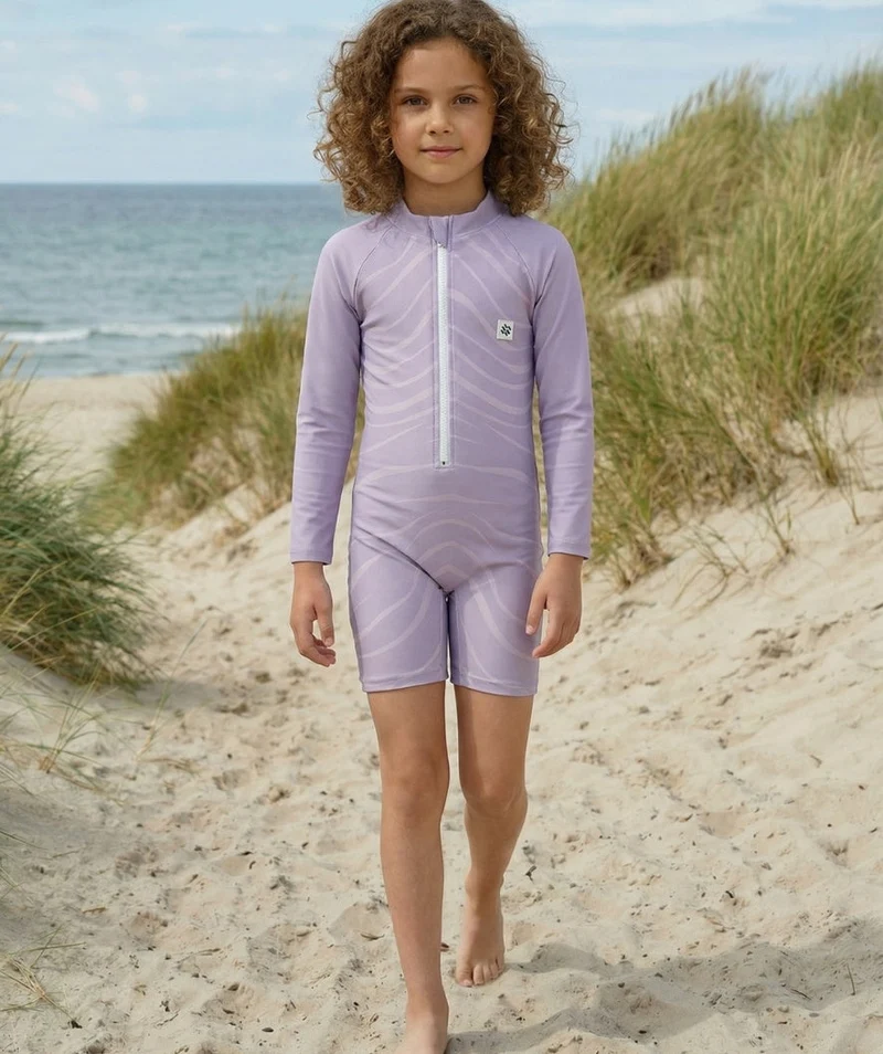 Watery UV Anzug für Kinder - Fjord Langarm Rashguard - Lila