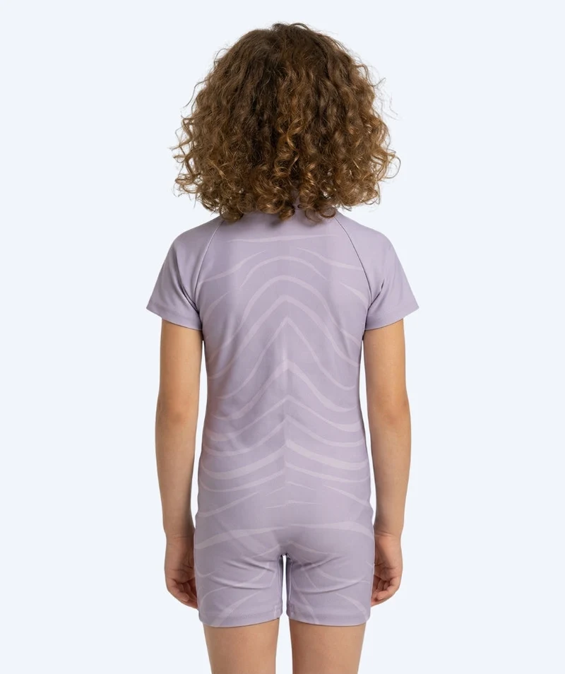 Watery UV Anzug für Kinder - Fjord Kurzarm Rashguard - Lila