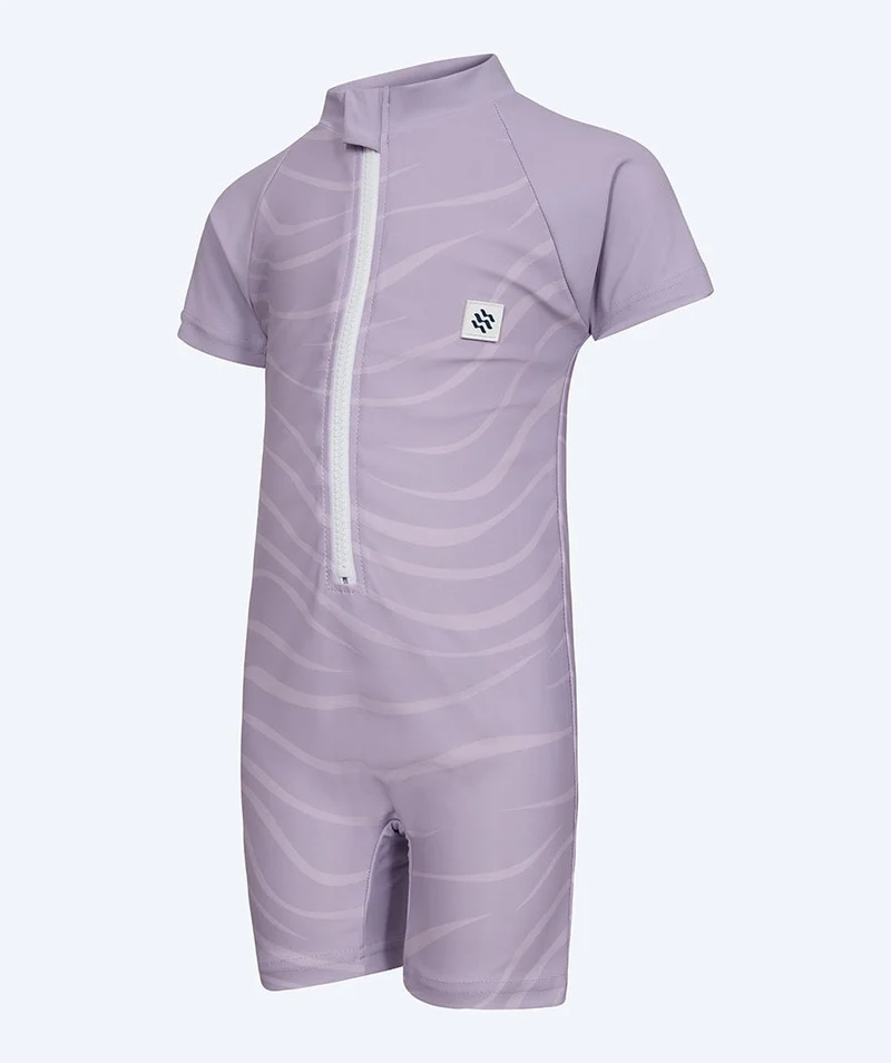 Watery UV Anzug für Kinder - Fjord Kurzarm Rashguard - Lila