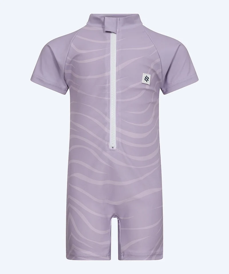 Watery UV Anzug für Kinder - Fjord Kurzarm Rashguard - Lila
