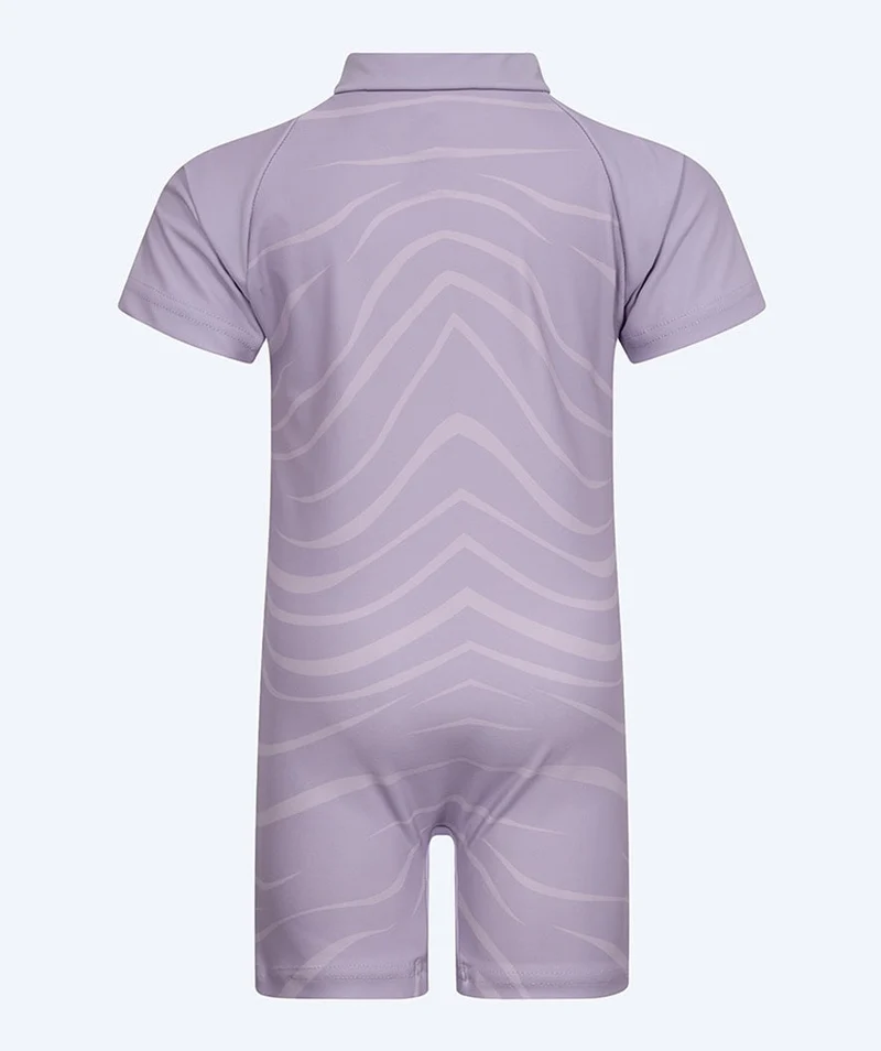 Watery UV Anzug für Kinder - Fjord Kurzarm Rashguard - Lila