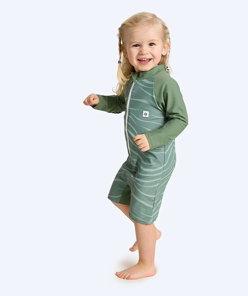 Watery UV Anzug für Kinder - Fjord Langarm Rashguard - Grün
