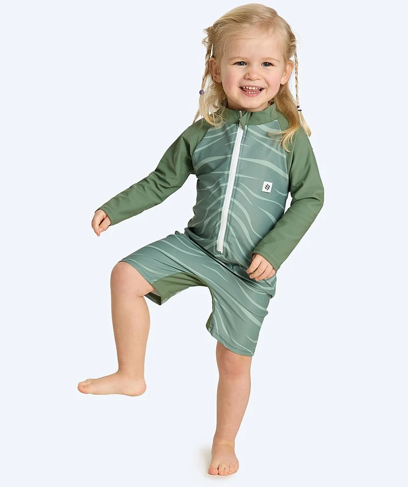 Watery UV Anzug für Kinder - Fjord Langarm Rashguard - Grün