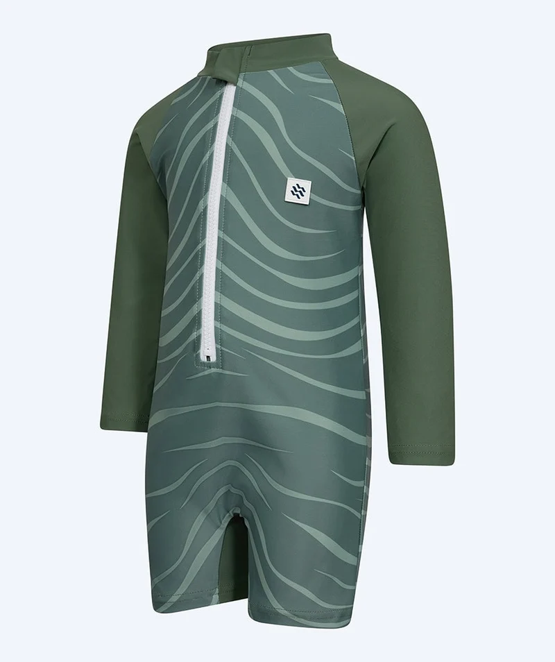 Watery UV Anzug für Kinder - Fjord Langarm Rashguard - Grün