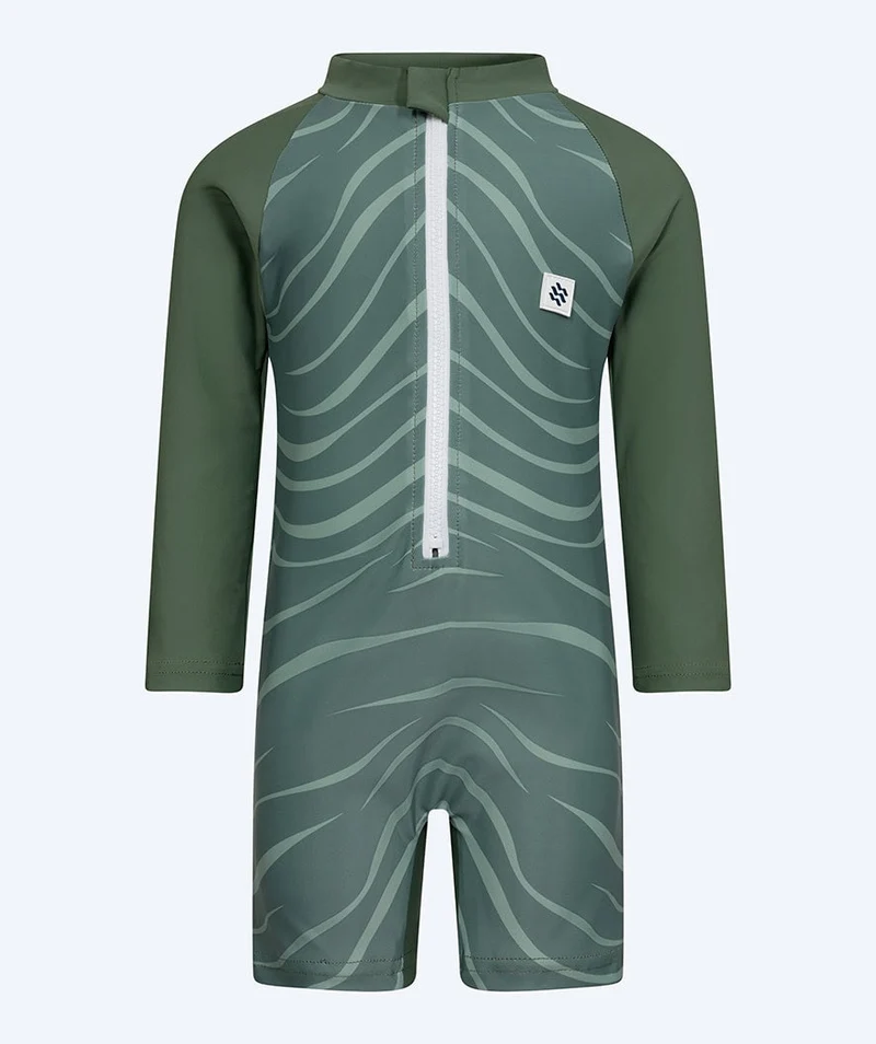 Watery UV Anzug für Kinder - Fjord Langarm Rashguard - Grün
