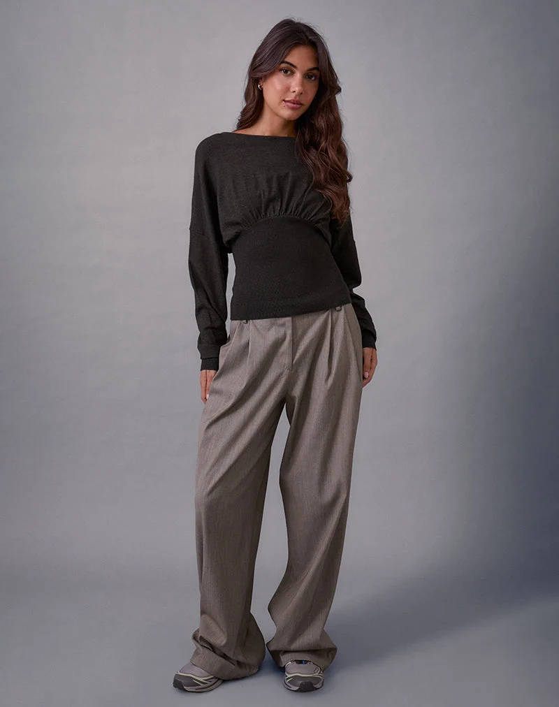 Arvel Pullover in Knit Charcoal