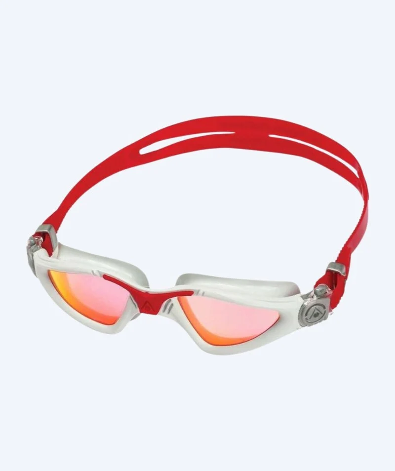 Aquasphere Taucherbrille für Hobbytaucher - Kayenne Titanium - Rot/Grau