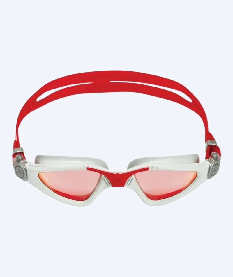 Aquasphere Taucherbrille für Hobbytaucher - Kayenne Titanium - Rot/Grau