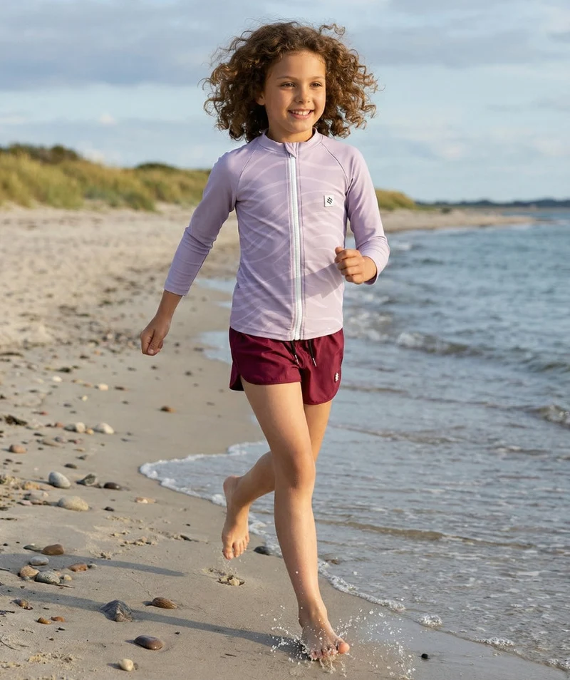 Watery UV Shirt für Kinder - Fjord Langarm Rashguard - Lila