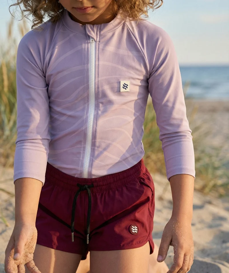 Watery UV Shirt für Kinder - Fjord Langarm Rashguard - Lila